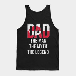 Greenlandic Dad The Man The Myth The Legend - Gift for Greenlandic Dad With Roots From Greenlandic Tank Top